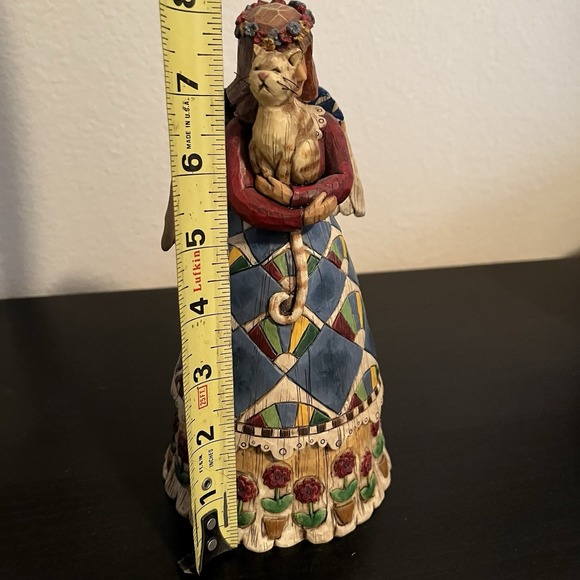 Jim Shore 2002 Angel with Cat  Heartwood Creek by Enesco F105170 Figurine W/tag - Picture 10 of 12